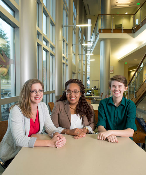 Photo of Ashley Floyd Kuntz, Ayanna Day, and Anna Elam