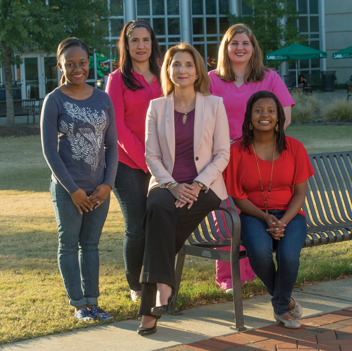 Photo of Samantha McDonald, Nayivis Cunill, Lourdes Sánchez-López, Charli Hannah Tyree, and Nicole Lassiter