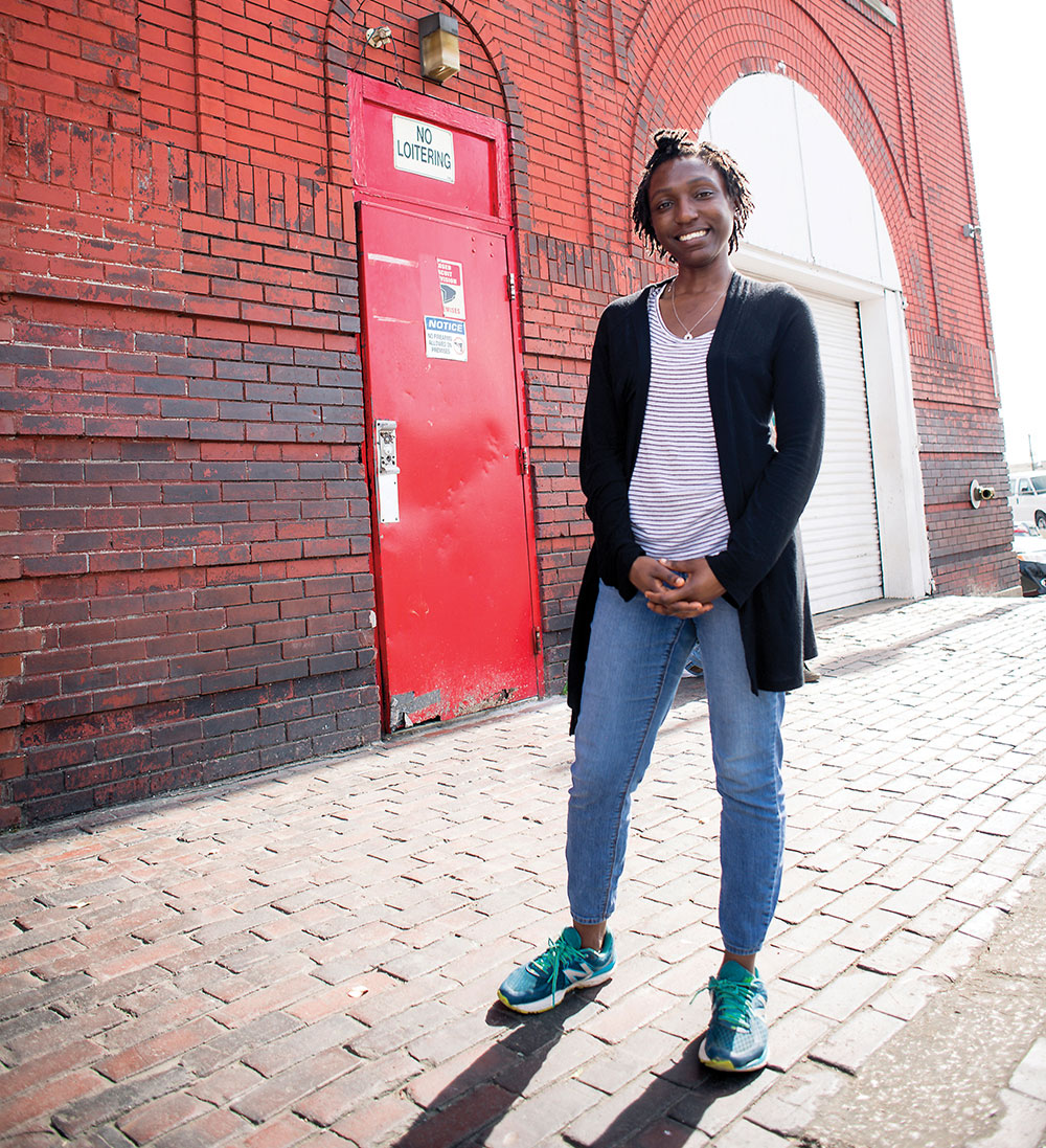 Photo of Stephanie Diei outside Firehouse Shelter