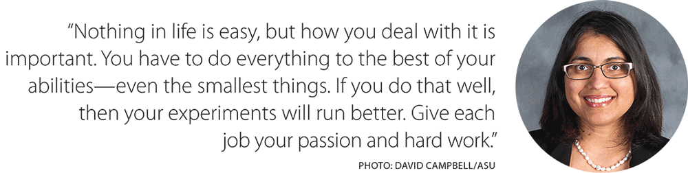 Saldanha quote: Nothing in life is easy, but how you deal with it is important. You have to do everything to best of your abilities—even the smallest things. If you do that well, then your experiments will run better. Give each job your passion and hard work.