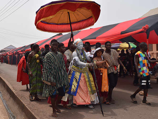 Photo of mourners at royal funeral