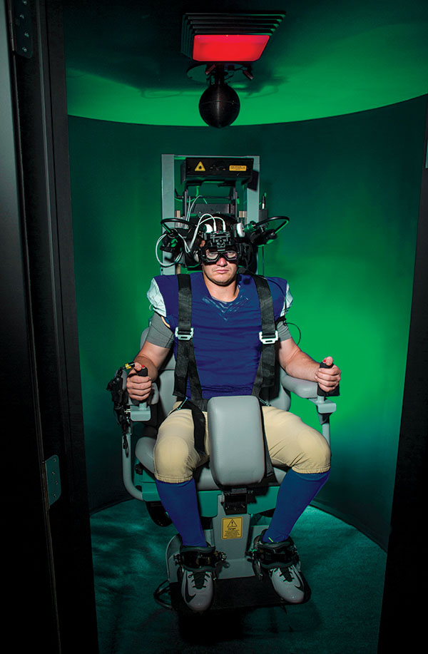 Photo of person sitting in VORLab chair