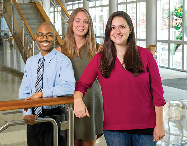 Photo of Julien Grayer, Megan Webb, and Jessica Deitzer