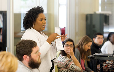 Photo of Paulette Evans teaching class