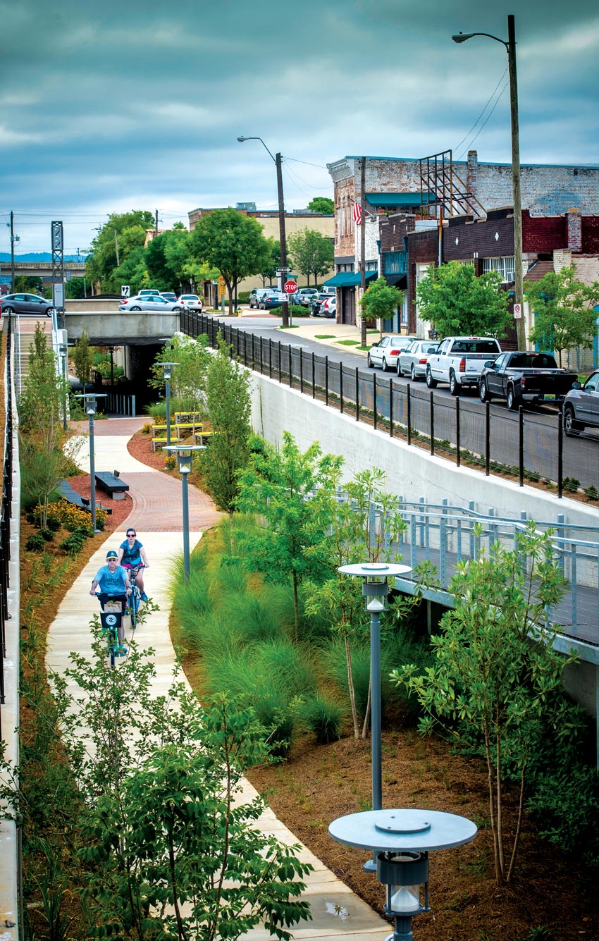 Photo of bikers on Rotary Trail