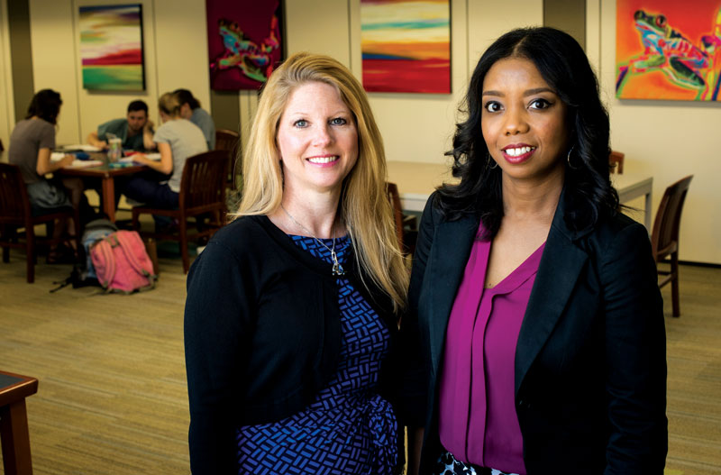 Photo of Lori McMahon and Farah Lubin