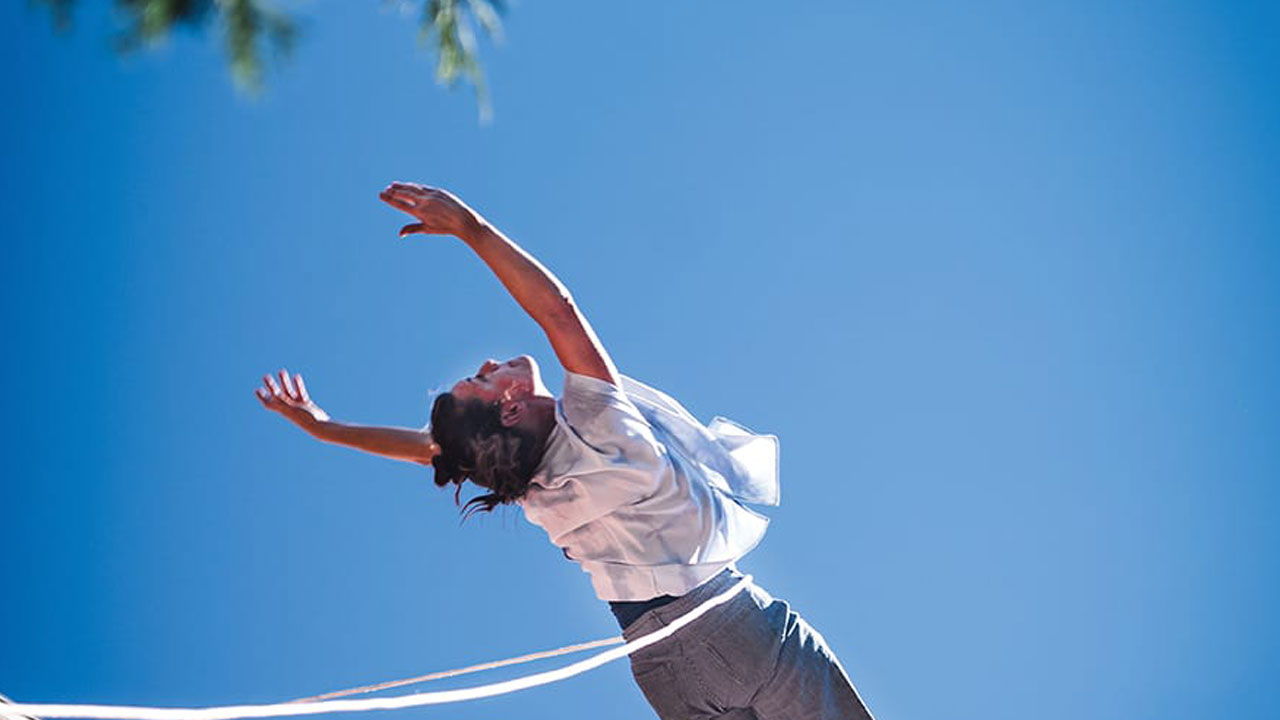 Photo: The Alys Stephens Performing Arts Center launched its 25th anniversary season with aerial dance pioneers Bandaloop.