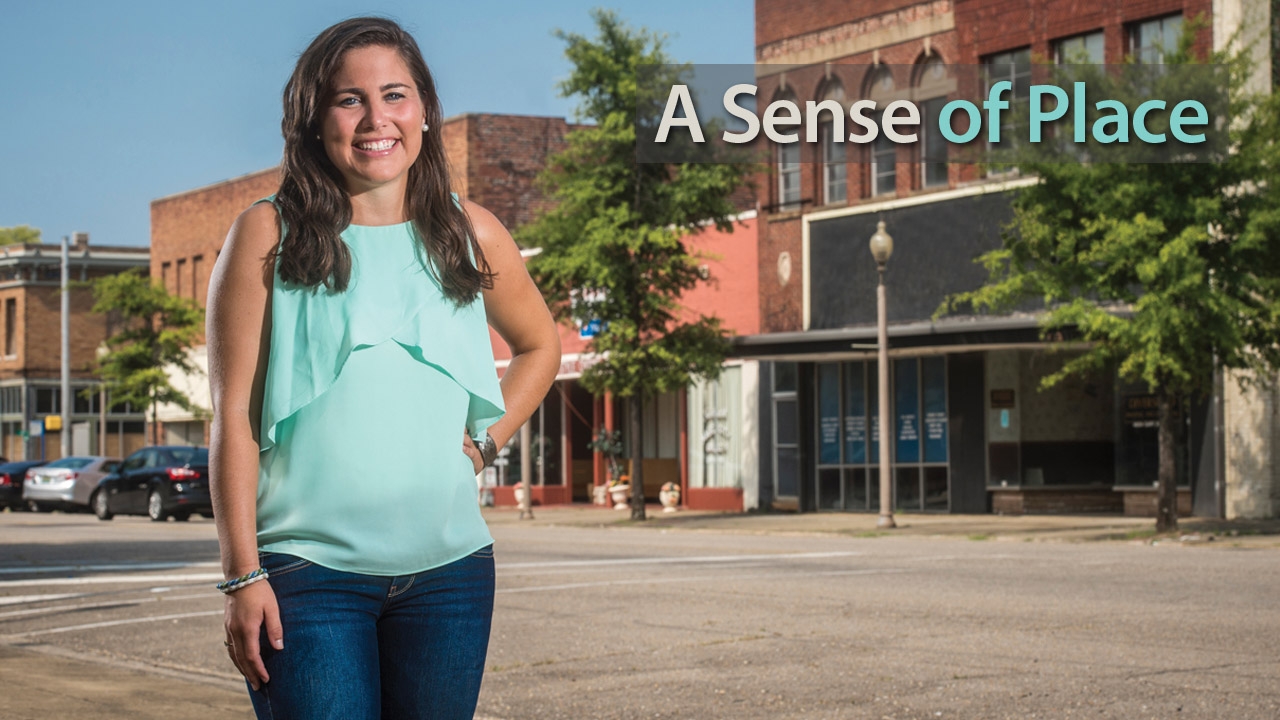 Photo of student Meghan Pattison on Fairfield street