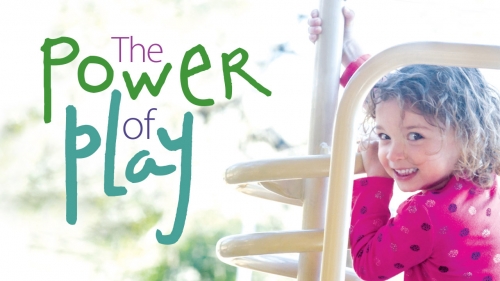 Photo of little girl on playground