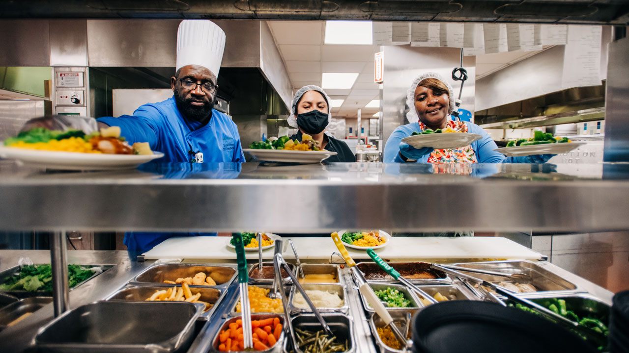 Photo: Hospital kitchen